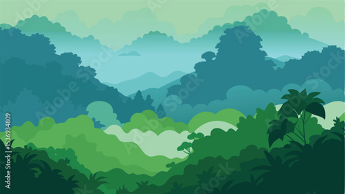 Waterfall Surrounded By Rainbow Foliage
