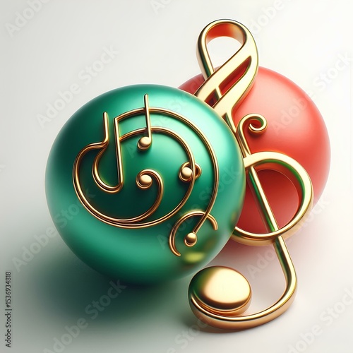 3d render of an abstract symbol made of spheres