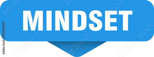 mindset sticker. mindset sign on transparent background