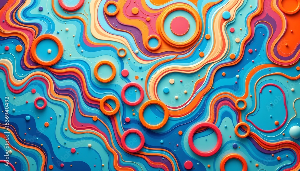 an abstract art piece with a vibrant blue background featuring swirling patterns that transition into orange an abstract art piece with a vibrant blue background featuring swirling patterns that transition into orange
