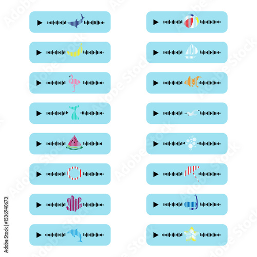 A set of summer voice messages