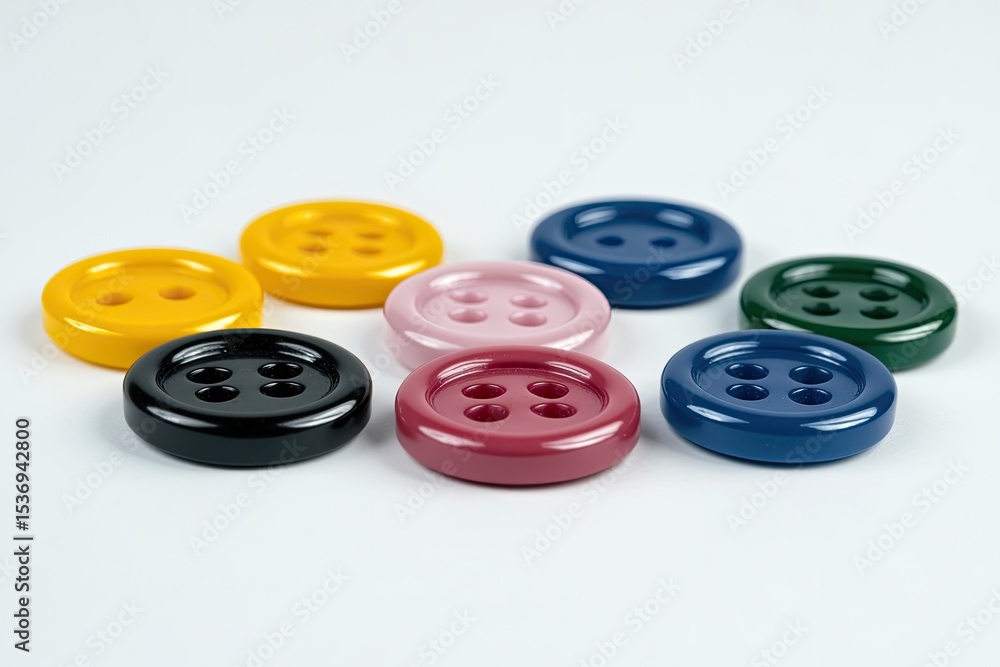 Colorful buttons arranged in a circle Colorful buttons arranged in a circle