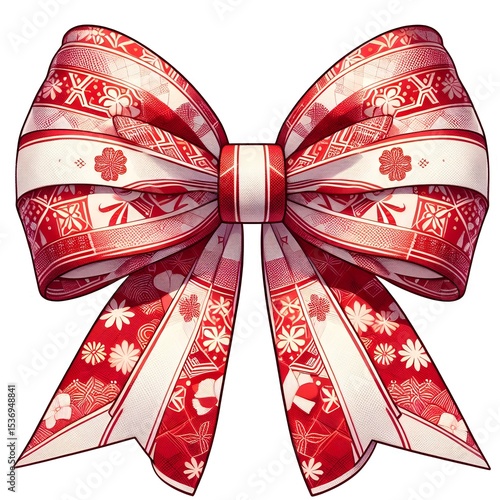 red christmas bow