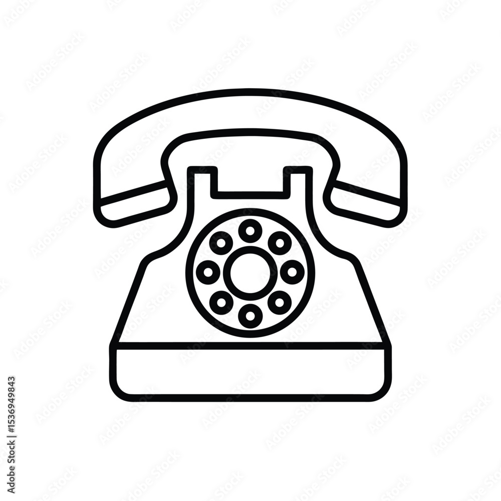 retro phone icon retro phone icon