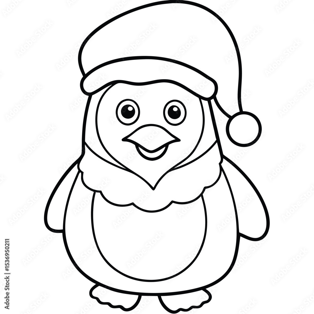 A cute cartoon drawing of Santa Claus as a chef animal character, smiling and wearing a cook hat while preparing Christmas food A cute cartoon drawing of Santa Claus as a chef animal character, smiling and wearing a cook hat while preparing Christmas food