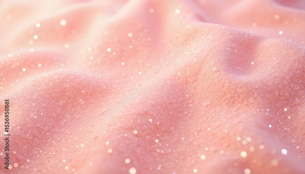 Obraz premium Shiny pink glitter and stars background, a festive glamorous abstract backdrop for celebrations