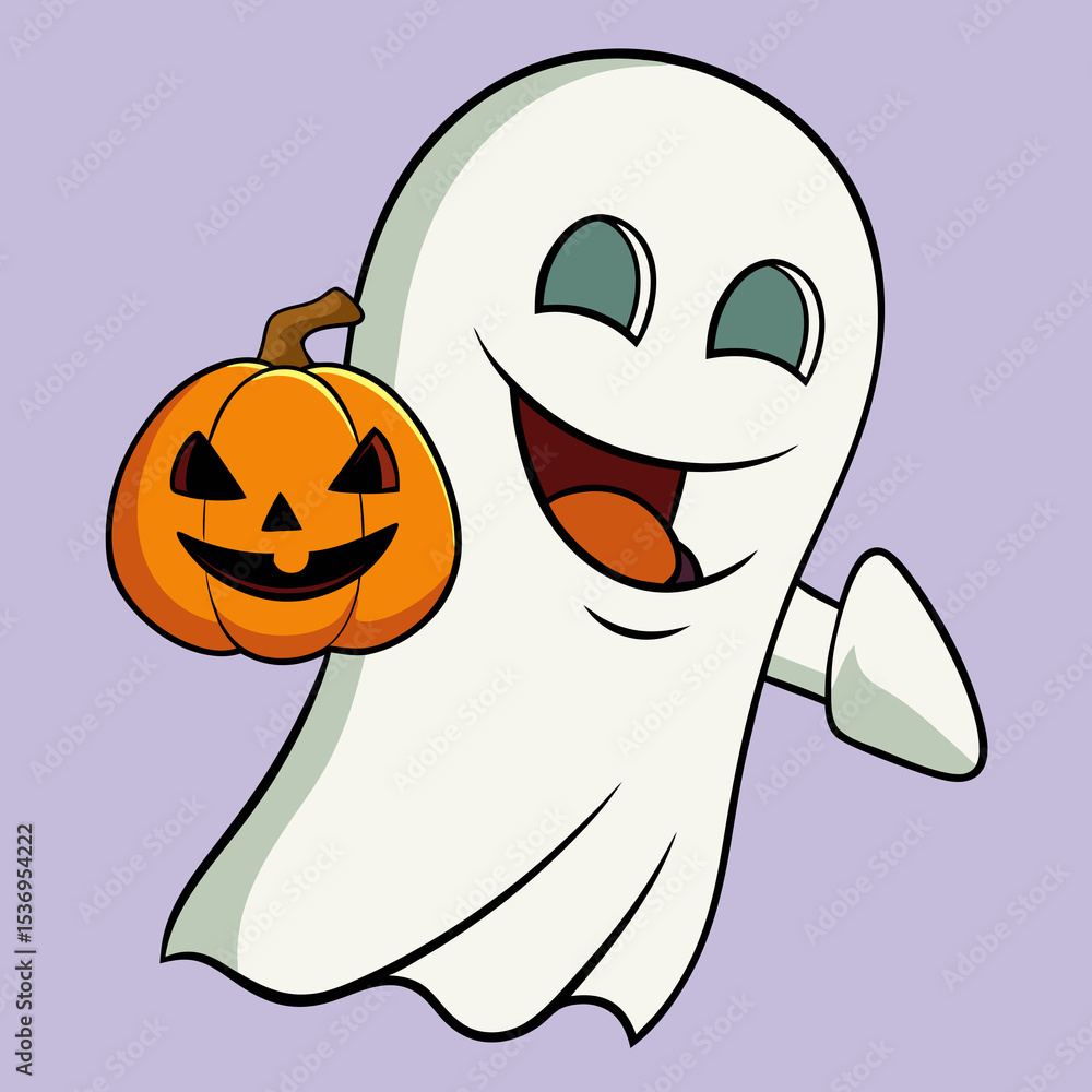 Obraz premium halloween pumpkin cartoon