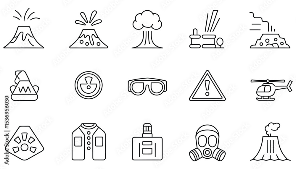 Obraz premium Travel and holiday icon set vector illustration with summer, beach, car, sun, hotel, and house symbols