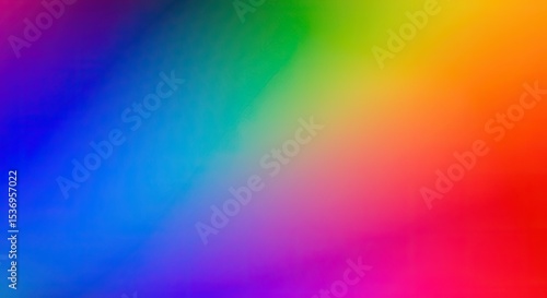 Vibrant and Smooth Gradient of Rainbow Colors Creating a Colorful Abstract Background