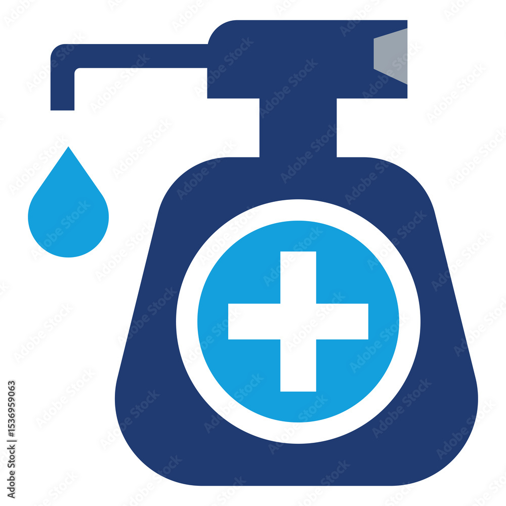 Fototapeta premium Hand sanitizer png illustration on white background