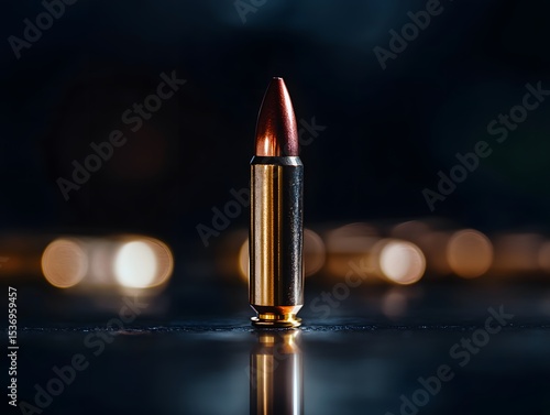 Single Bullet Close Up Macro Shot Night Photography