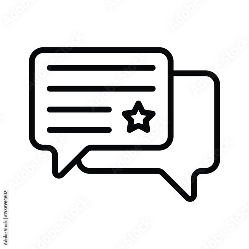 Download our premium glyph style icon of chat bubbles