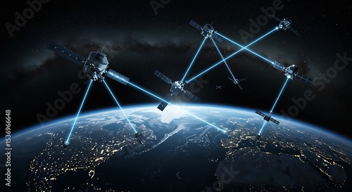 Global Satellite Network High-Speed Laser Communication in Space