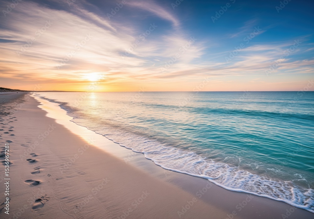 Obraz premium sunset on the beach