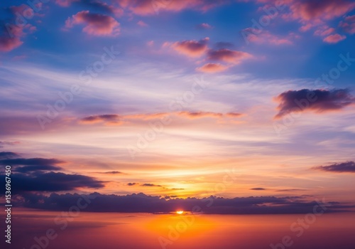 nice sunset purple colors