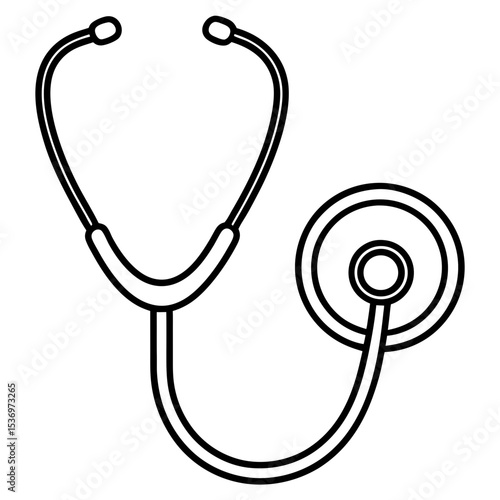 Stethoscope Line Art Symbol