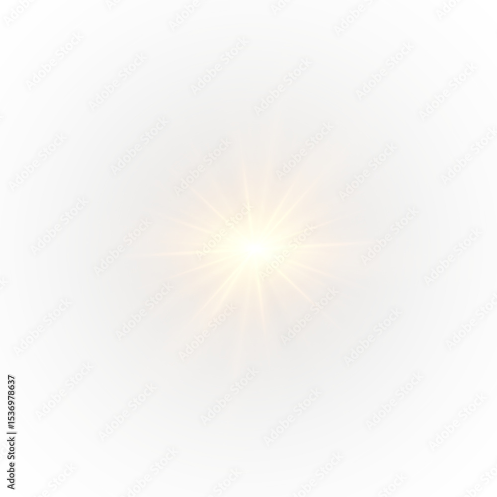 Obraz premium Png light sunlight, sun bright sunbeam, shine glowing sunshine lens, glow rays .sunny