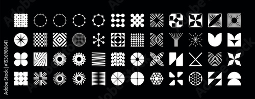 Collection of geometric and abstract shapes.