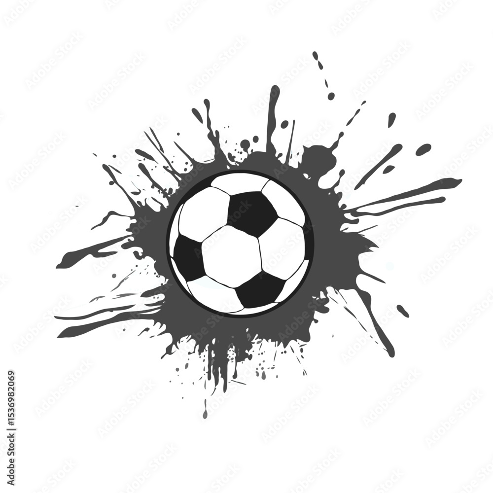 Fototapeta premium grunge soccer ball