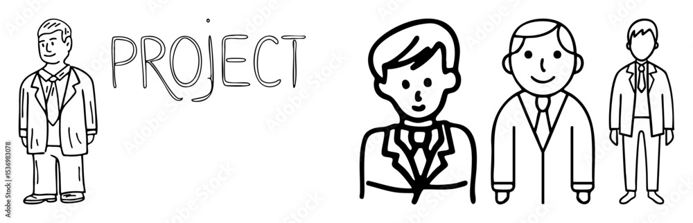Vector Business professionals and project typography . Vector Business professionals and project typography .