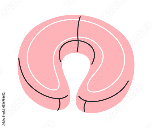 Travel pillows ergonomic shape cartoon