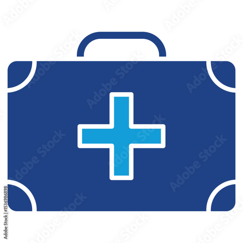 First Aid Dual Tone Icon Element For Design