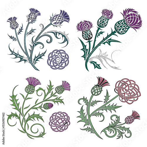Elegant Thistle Designs Celtic Knot & Floral Illustrations