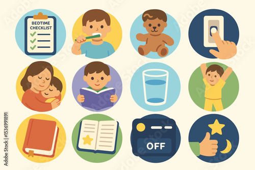 Children's bedtime routine: checklist, storytime, and more