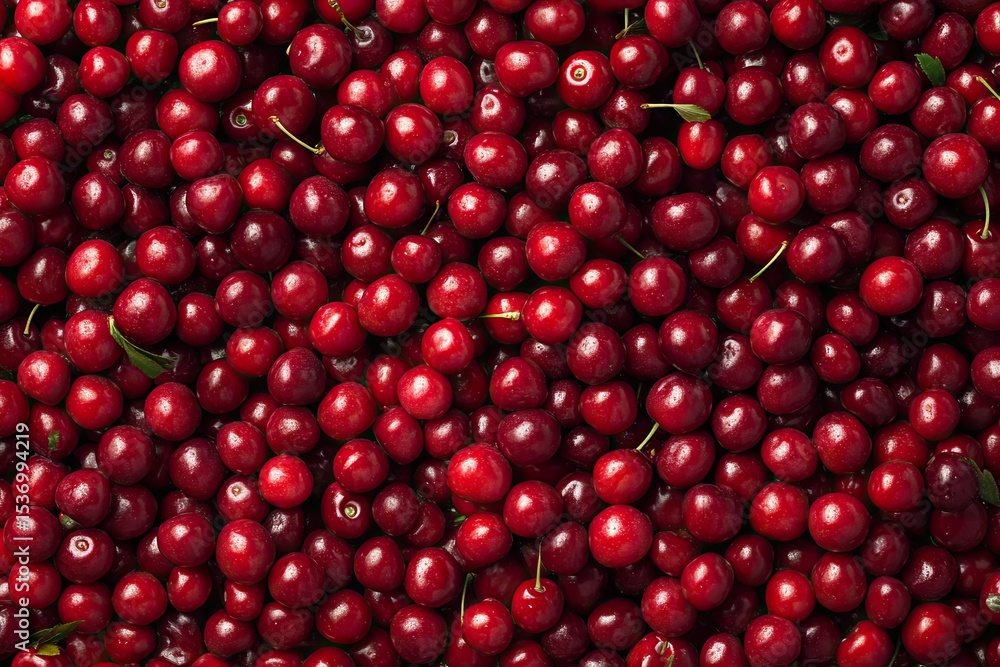 Freshly picked cherries Freshly picked cherries