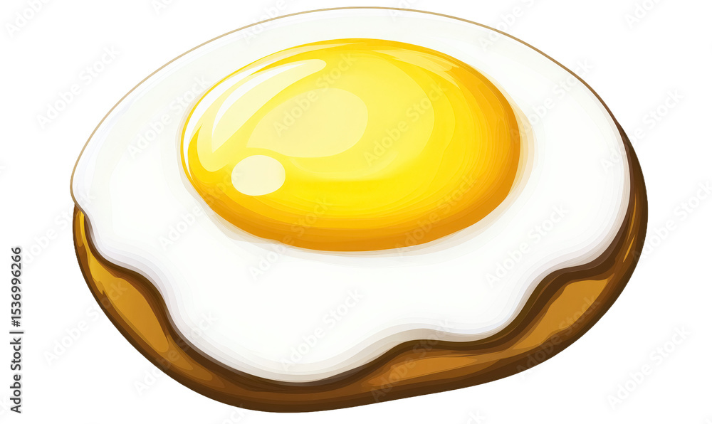 Fried Egg Illustration Fried Egg Illustration