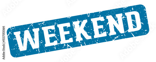 weekend rectangular sign. weekend stamp