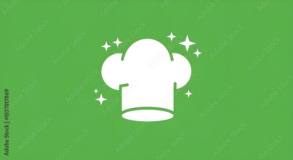 Chef hat icon background Chef hat icon background