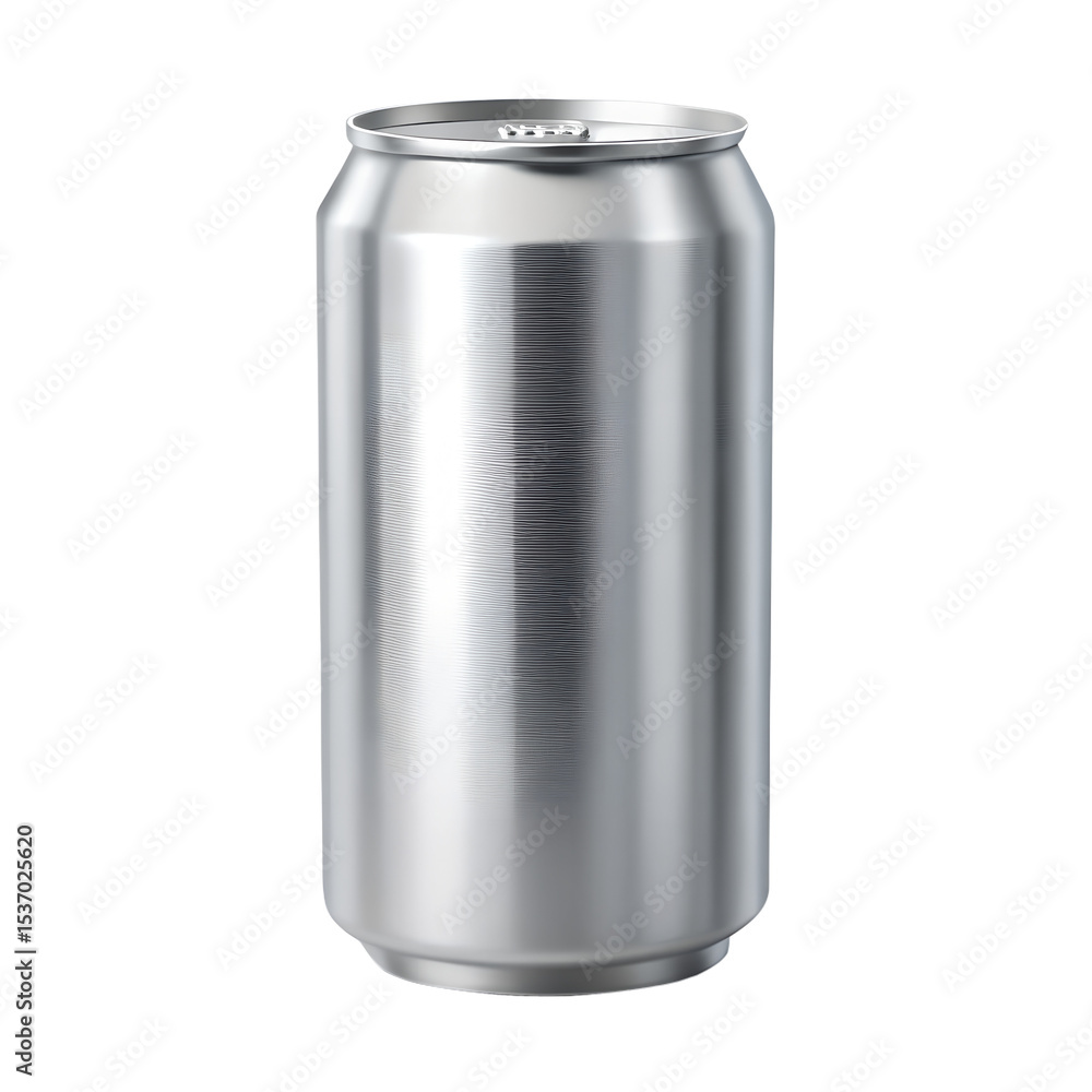 Blank aluminum can mockup isolated on transparent background Blank aluminum can mockup isolated on transparent background