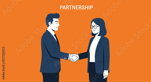 Successful Business Partnership Collaboration and Teamwork