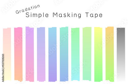 シンプルグラデーションマスキングテープ