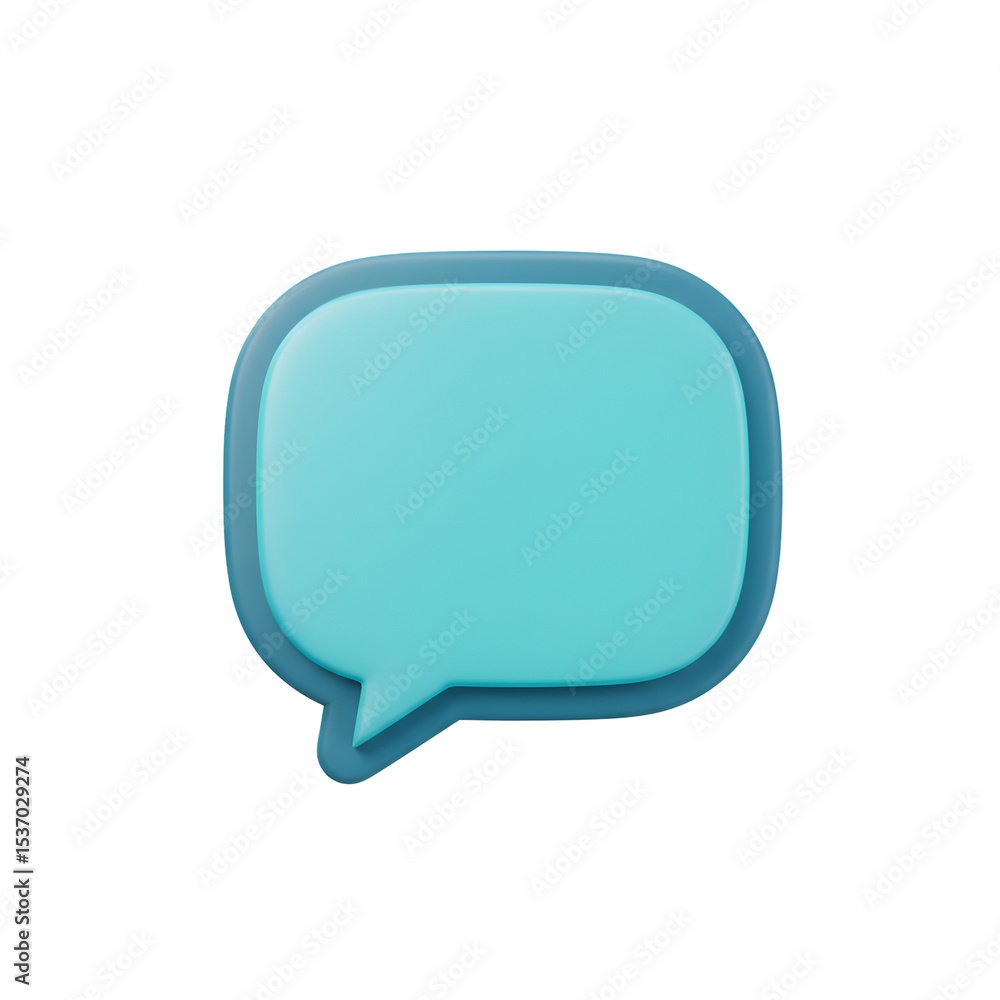 Pink Chat Bubble Icon 3D Render Messaging Symbol Pink Chat Bubble Icon 3D Render Messaging Symbol
