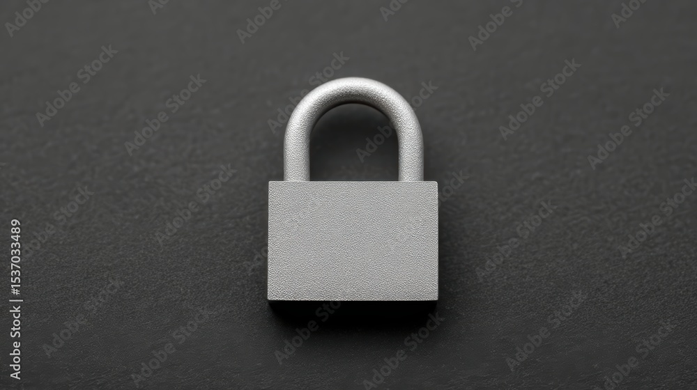 Fototapeta premium Enhanced security, a padlock symbolizing digital protection, privacy, and data safeguards in the modern age