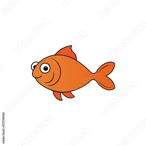 goldfish isolated on white background