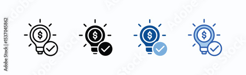 Finance icon sheet multiple style collection isolated vector