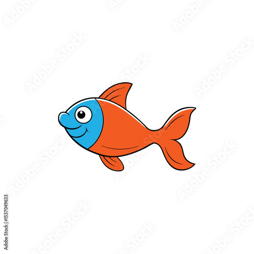 vector illustration of a fish
