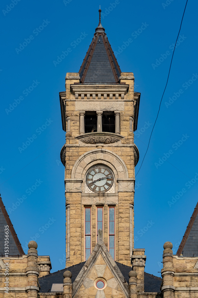 Fototapeta premium Lavaca County Courthouse in Hallettsville, Texas