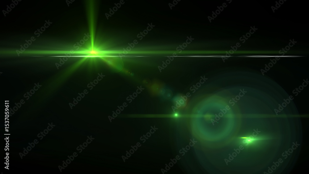 green Light Glow Starburst Effect on White Background green Light Glow Starburst Effect on White Background