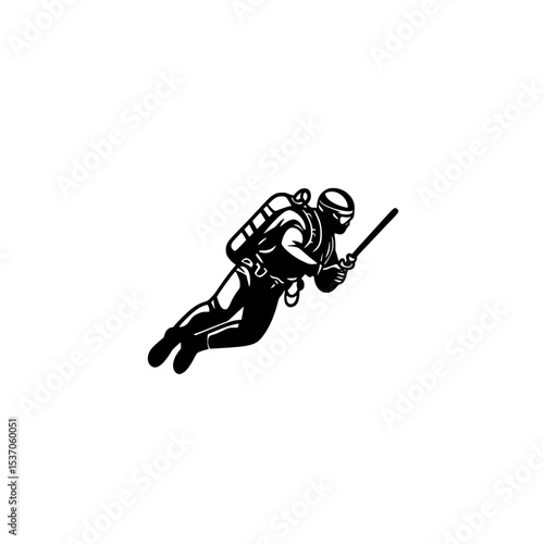 Snorkeling and Diving Symbol Aquatic Sport Vector