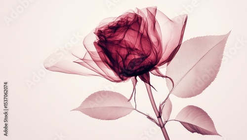 Rose in X-ray Aesthetic