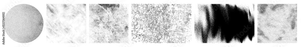 Obraz premium Vector Abstract grainy textures collection for diverse projects.
