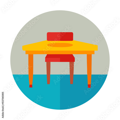 table with chairs icon