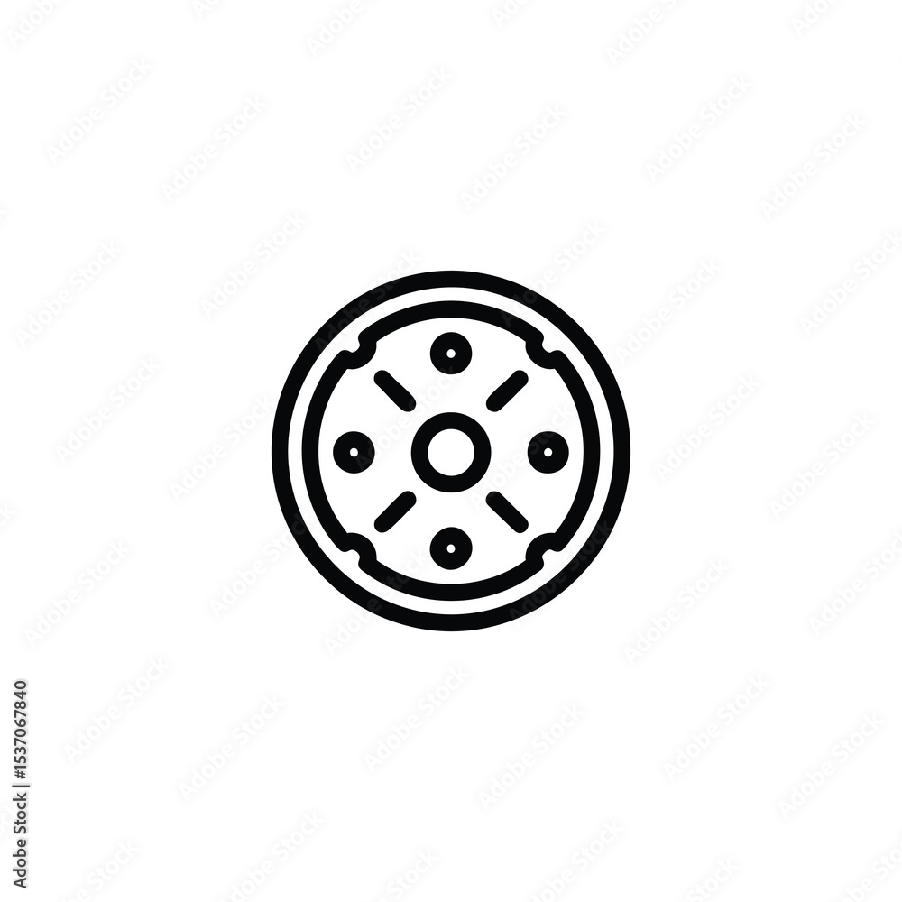 Sewer Manhole Cover Circular Icon Sewer Manhole Cover Circular Icon