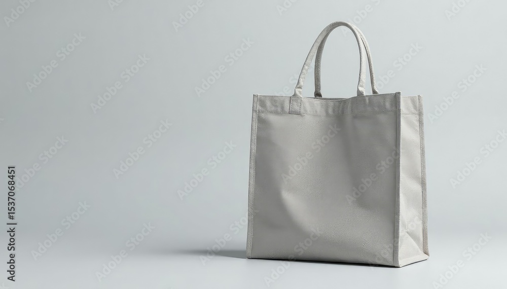 Stylish gray canvas shopping bag, clean background, tote, isolated, canvas bag Stylish gray canvas shopping bag, clean background, tote, isolated, canvas bag