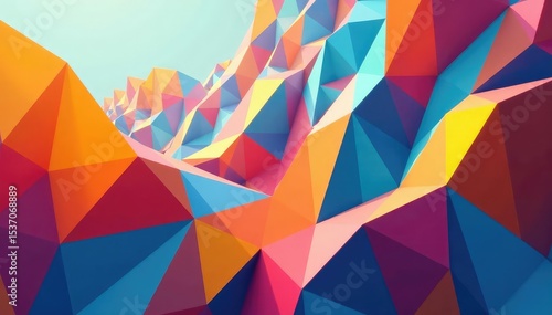 Abstract geometric shapes forming a continuous repeating design , tileable, design element