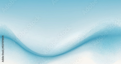 Flowing blue wave design with abstract lines and smooth texture